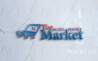 The Online Shopping Market Logo (Free)