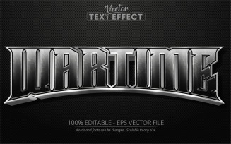Wartime - Editable Text Effect, Font Style, Graphics Illustration