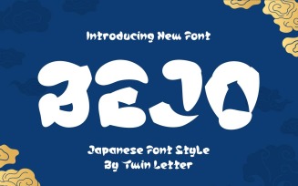 BEJO - Japanese style font