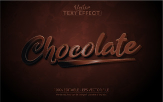 Chocolate - Editable Text Effect, Font Style, Graphics Illustration