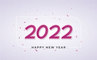 Happy New Year 2022 Greeting And Celebration - Banner Design