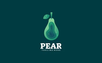 Pear Gradient Logo Template