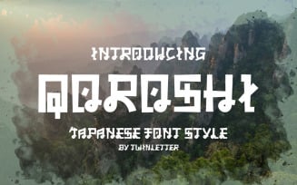 QOROSHI - Japanese style font