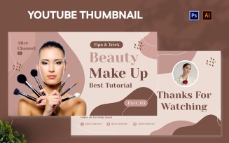 Beauty Channel Youtube Thumbnail