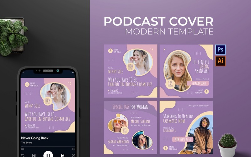 Cosmetic Topic Podcast Cover Social Media