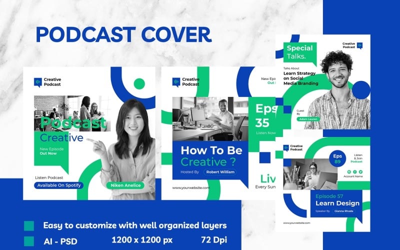 Creative Talks Podcast Cover Social Media