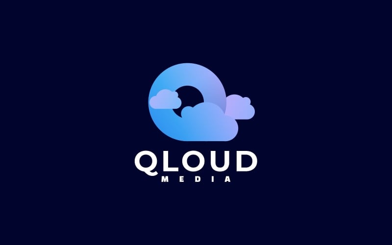 Letter Cloud Gradient Logo Logo Template