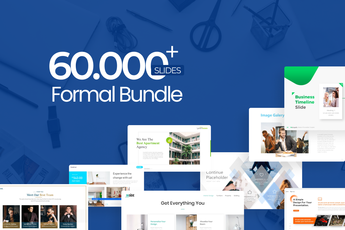 60.000+ Formal Bundle PowerPoint Template