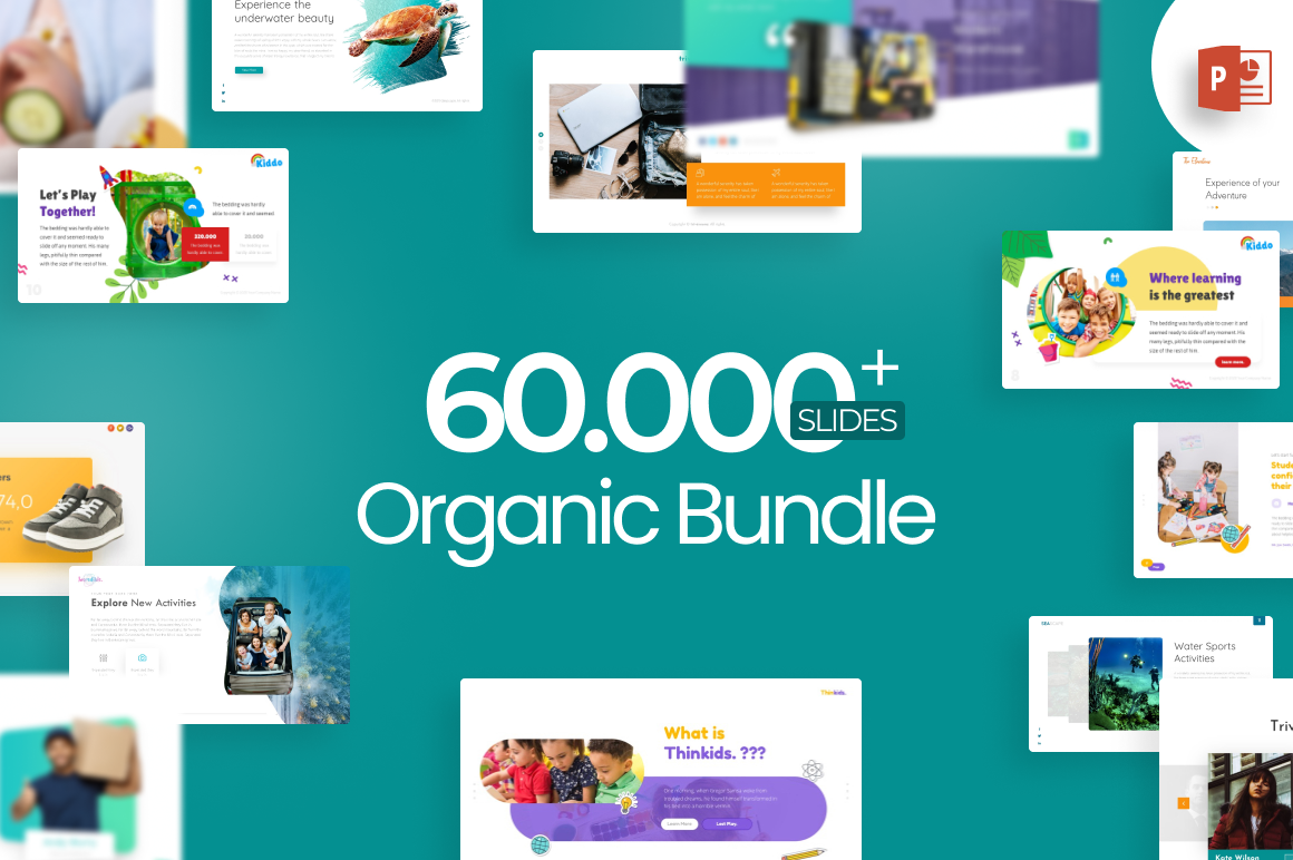 60.000+ Organic Bundle PowerPoint Template