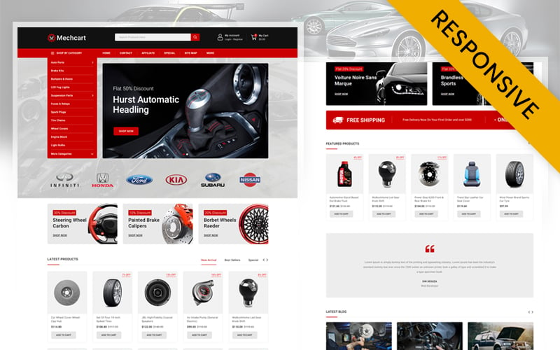 Template #217993 Auto Parts Webdesign Template - Logo template Preview