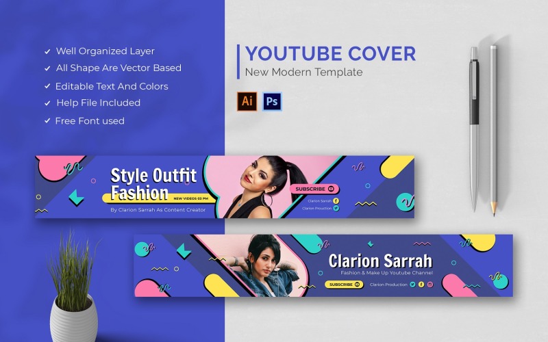 Fashion Outfit Youtube Cover Social Media