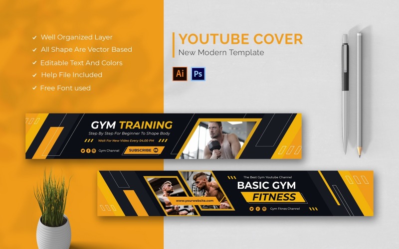 Fitness Training Youtube Cover Social Media