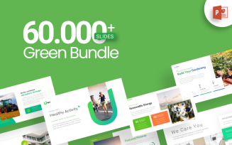 60.000+ Green Bundle PowerPoint Template