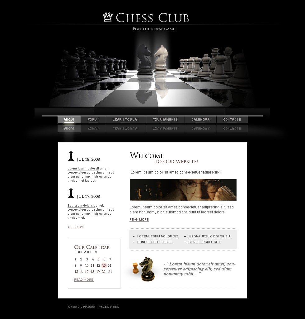 html5 templates chess free download with css
