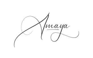 Amaya Modern Signature Font
