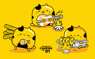 Yellow Cat Camping Set #01