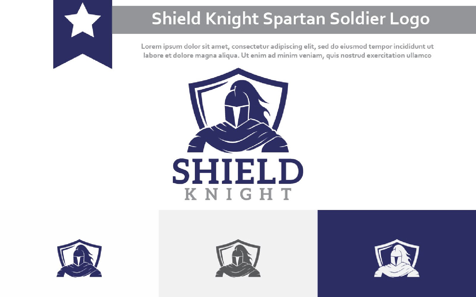 Template #218101 Knight Spartan Webdesign Template - Logo template Preview