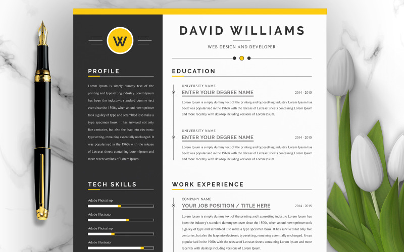 David Williams / CV Template Resume Template