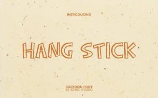 Hang Stick Cartoon Display Font