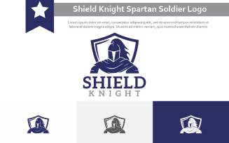 Shield Knight Spartan Soldier Warrior Armour Emblem Logo