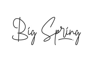 Big Spring Handwriting Font