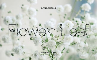 Flower Leaf Decorative Font