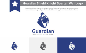 Guardian Shield Knight Spartan Soldier Warrior Armour War Logo