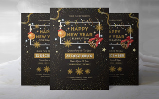 New Year Party Flyer Corporate Identity Template