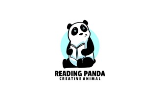 Panda Simple Mascot Logo Template