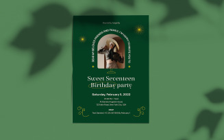 Retro Birthday Invitation Template