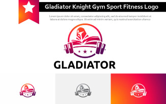 Strong Gladiator Knight Spartan Warrior Gym Sport Fitness Logo