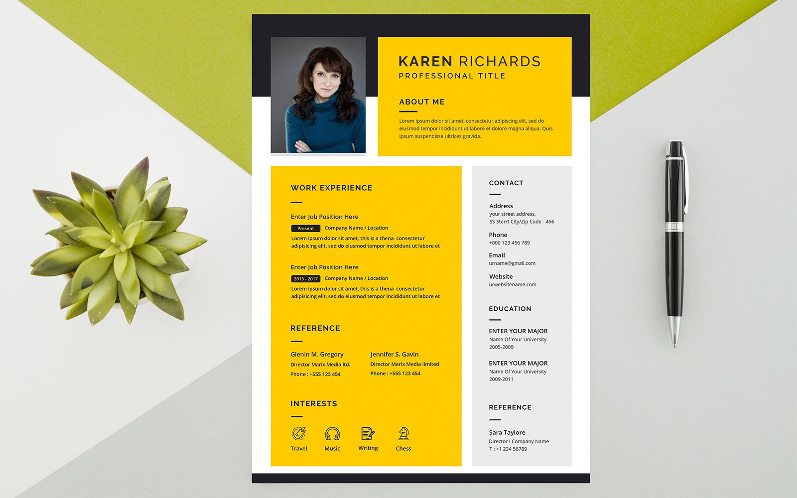 Kit Graphique #218372 Resume Vector Divers Modles Web - Logo template Preview