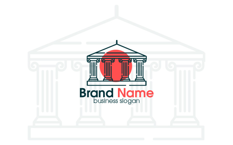 Ancient Building Logo Design Logo Template