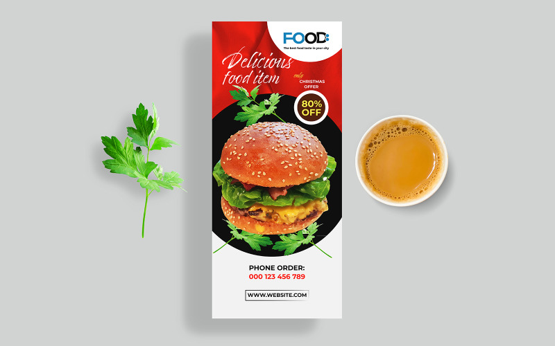 Food Roll-up Banner Template Corporate Identity