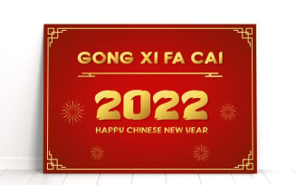 Happy Chinese New Year 2022 And GONG XI FA CAI - Banner Design