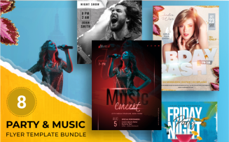 Party and Musical Event Flyer Bundle