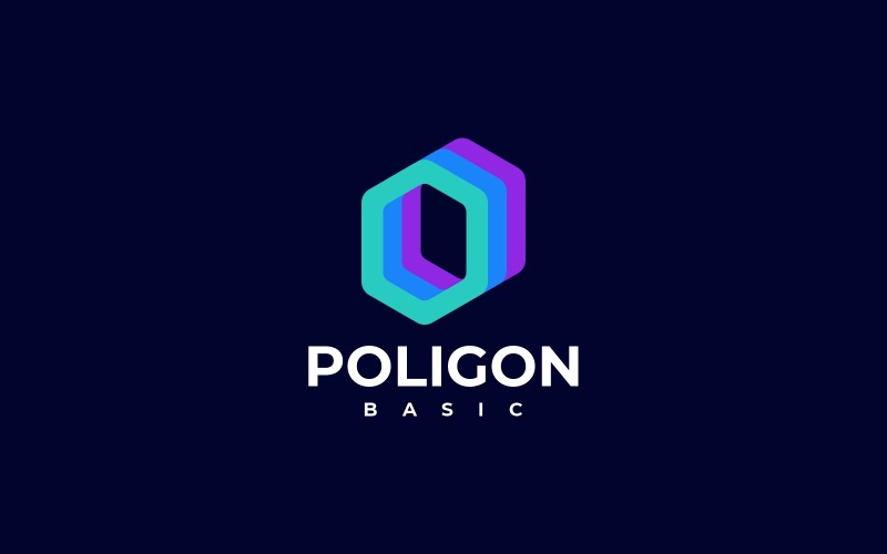 Polygon Basic Simple Logo Style Logo Template