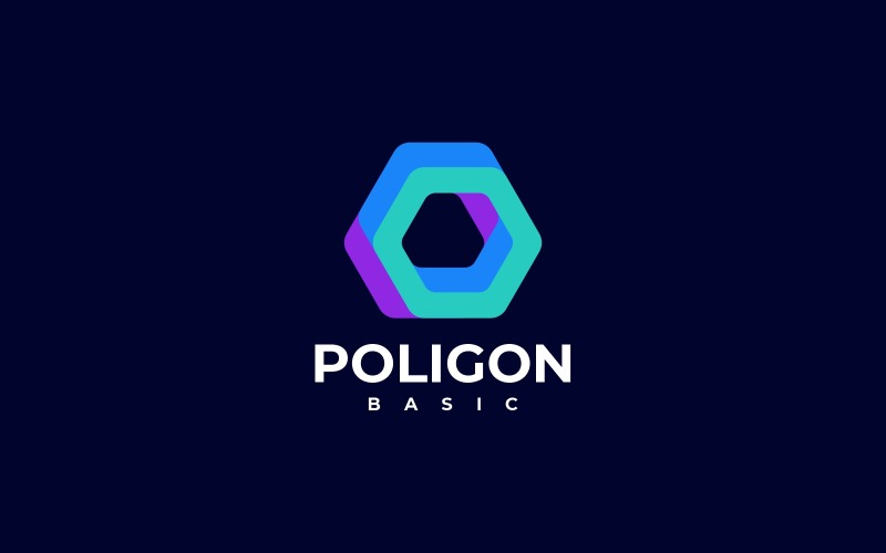 Polygon Basic Simple Logo Logo Template