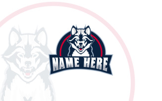Wolf Mascot Multipurpose Logo Template