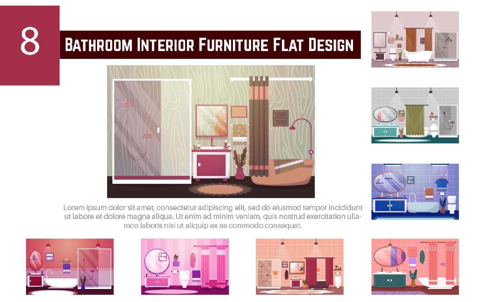 Kit Graphique #218506 Salle-de-bain Interieur Web Design - Logo template Preview