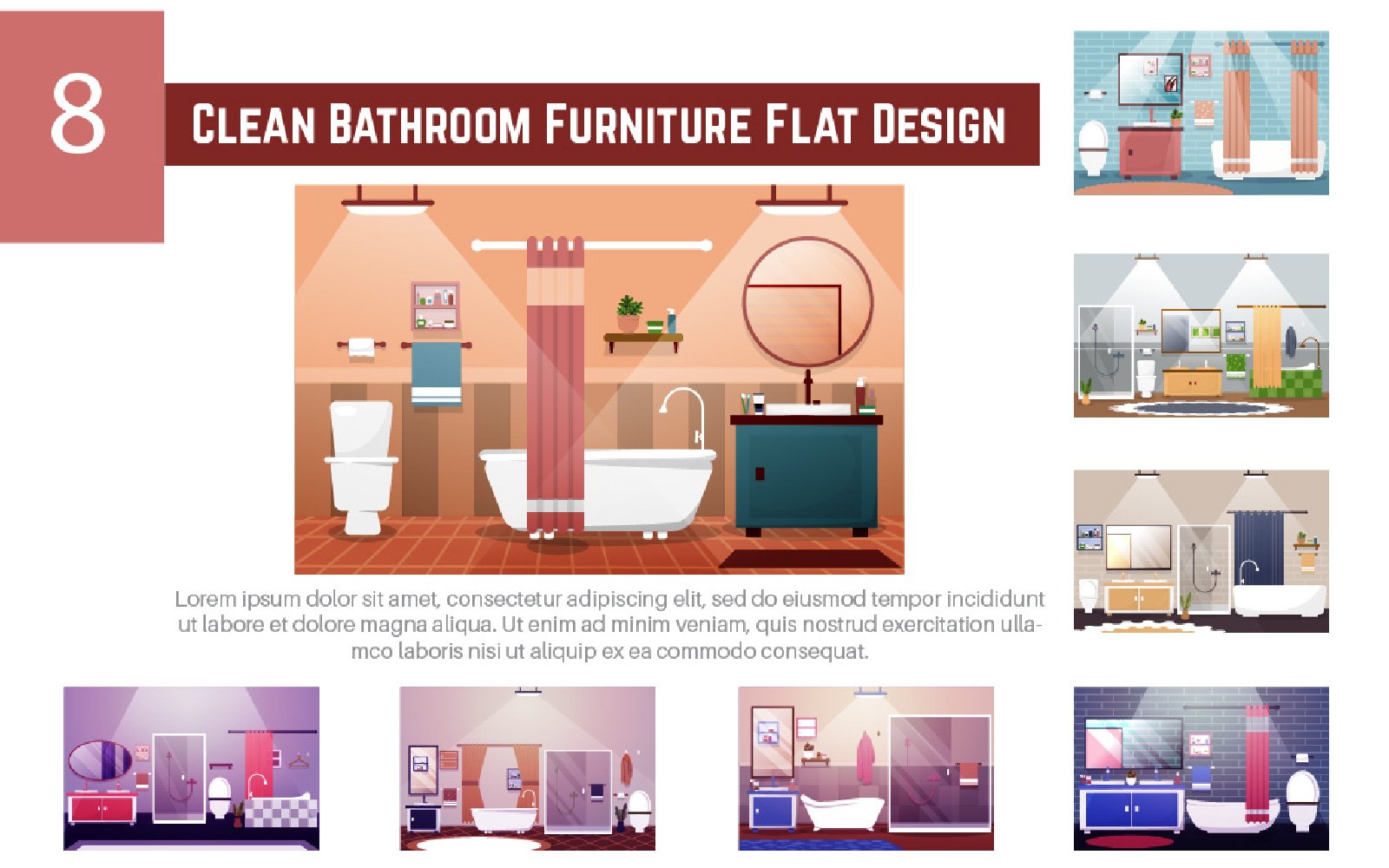 Template #218508 Bathroom Interior Webdesign Template - Logo template Preview