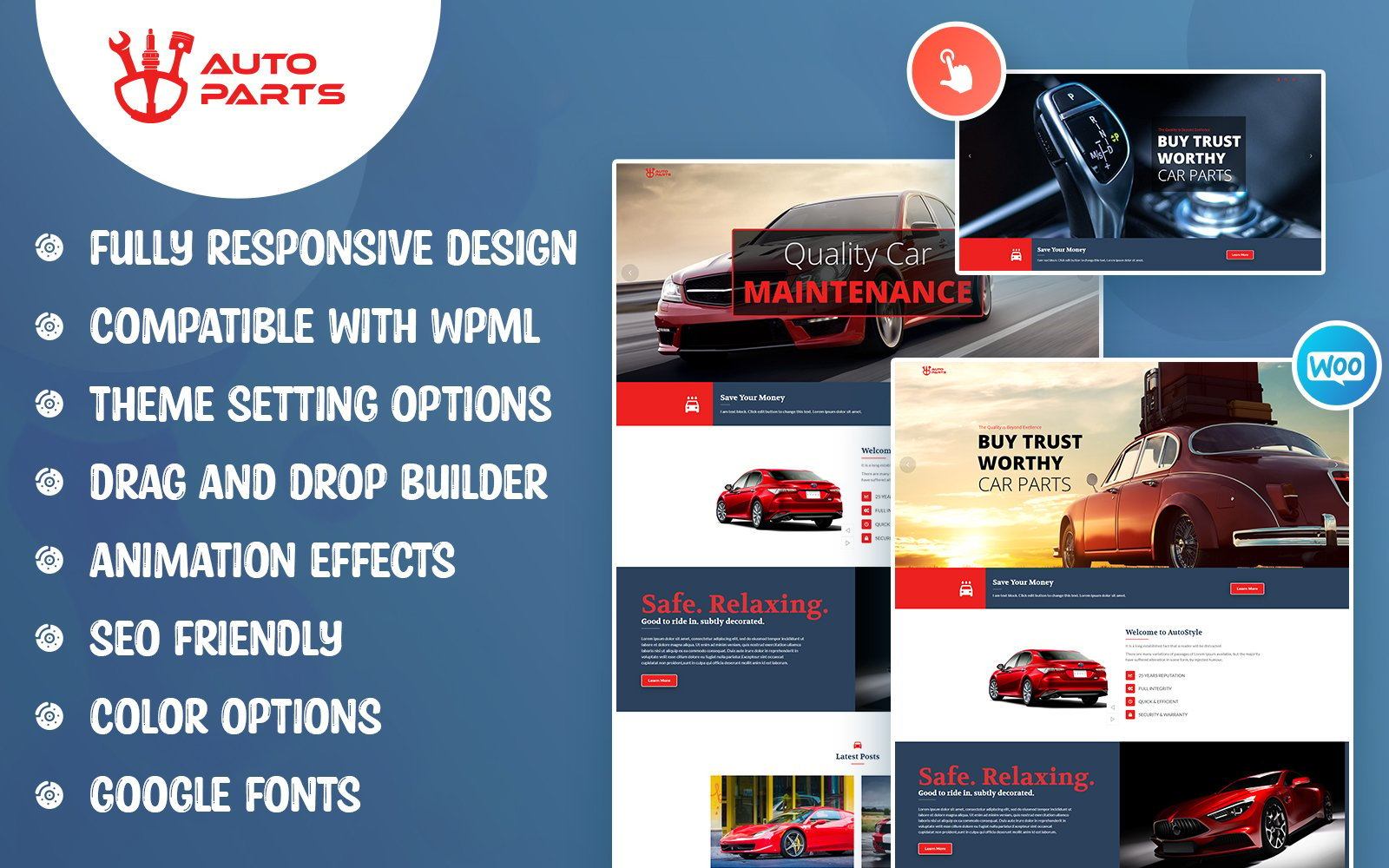 Template #218545 Auto Repair Webdesign Template - Logo template Preview