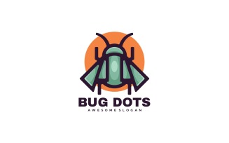 Bug Dots Simple Mascot Logo