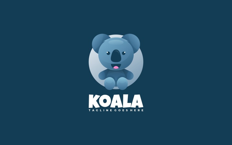 Koala Gradient Logo Style Logo Template
