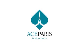 Modern Ace Paris Logo Template