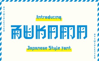 BUKAMA Faux Japanese Font