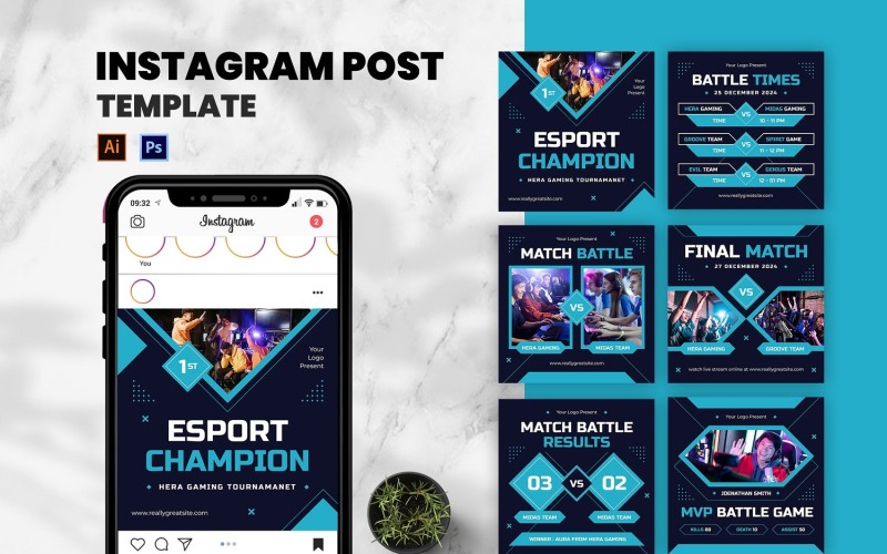 Esport Gaming Instagram Post Social Media