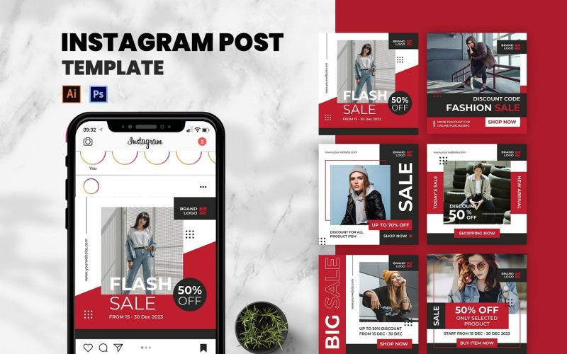 Fashion Sale Instagram Post Social Media