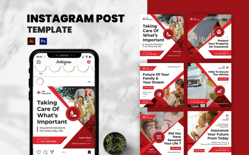Life Insurance Instagram Post Social Media