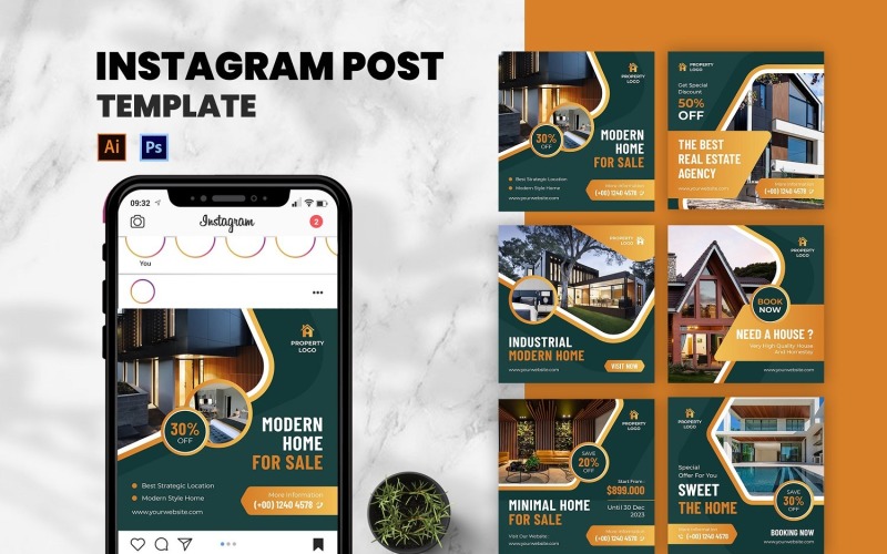 Modern Property Instagram Post Social Media